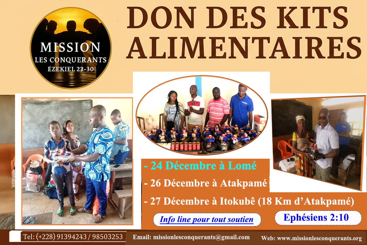 Flyer Don des kits alimentaires